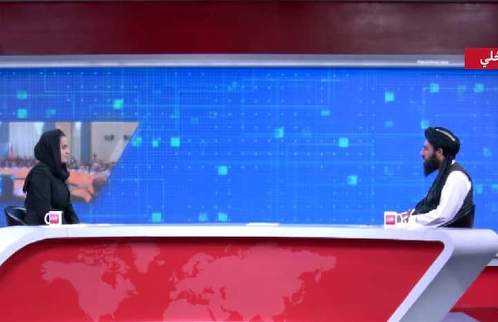 Woman Presenter TOLONews Interviews Taliban Official On Afghan TV And The World Is Talking About It Woman Presenter Interviews Taliban Official On Afghan TV And The World Is Talking About It