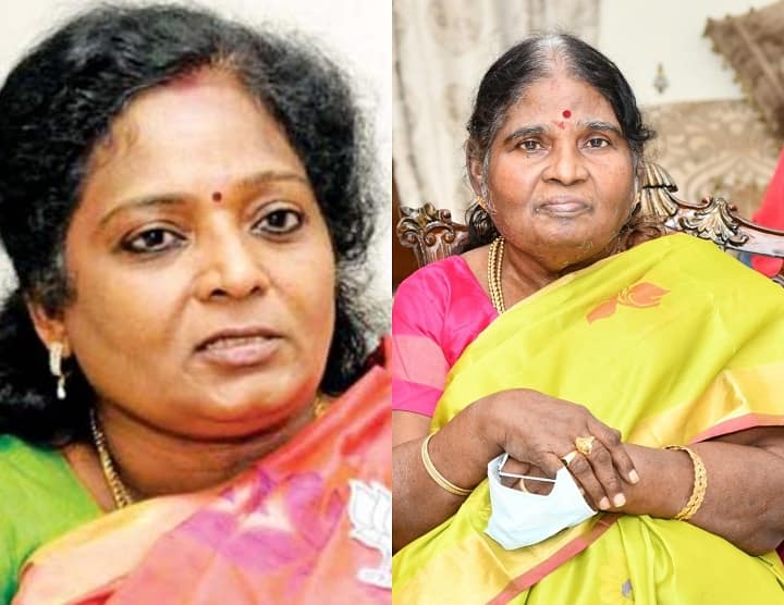 Telangana governor Tamilisai Soundararajan mother Krishna Kumari passed away Tamilisai Mother Passed Away: ஆளுநர் தமிழிசை தாயார் கிருஷ்ண குமாரி காலமானார்: தலைவர்கள் இரங்கல்!