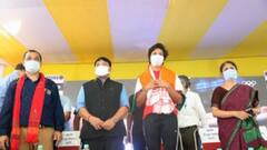 In Pics Lovlina Borgohain: গোলাঘাটে বাড়ি ফিরতেই রাজকীয় সংবর্ধনা পেলেন লভলিনা বড়গোহাঁই