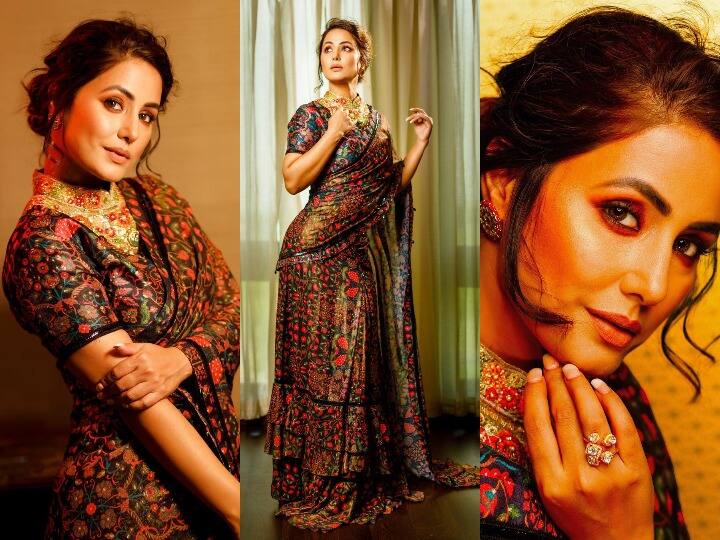 अभिनेत्री हिना खान की लेटेस्ट तस्वीरें सोशल मीडिया पर काफी तेजी से वायरल हो रही हैं. तस्वीरें देखकर हर किसी को हिना खान के अक्षरा सिंघानिया वाले लुक की याद आ रही है. (Photo Credit: @realhinakhan Instagram)