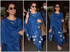 Spotted: मां-बहन के साथ एयरपोर्ट पर दिखीं कंगना रनौत, सूट में चश्मा लगाकर दिखाया स्वैग, जानिए क्यों हो रही है चर्चा