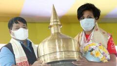 In Pics Lovlina Borgohain: গোলাঘাটে বাড়ি ফিরতেই রাজকীয় সংবর্ধনা পেলেন লভলিনা বড়গোহাঁই