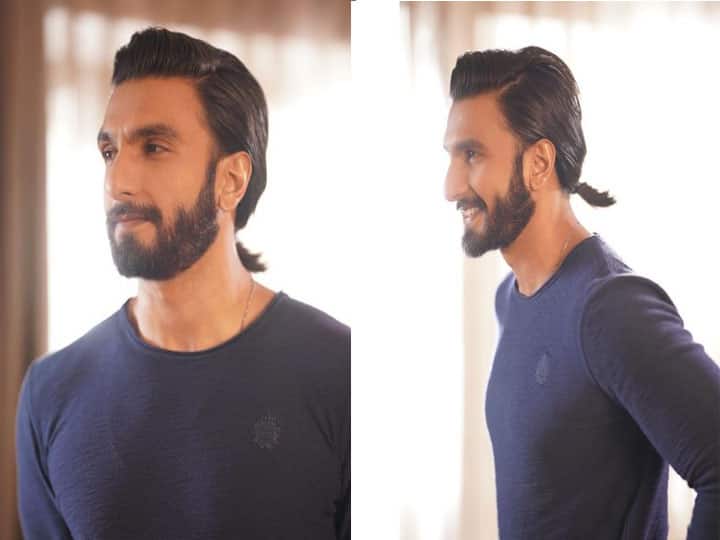 Ranveer Singh new look, actor changed his hairstyle shared a picture in a pony tail on instagram