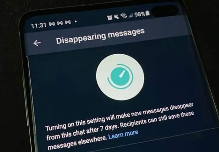 How WhatsApp new timeline for disappearing messages save your storage WhatsApp Disappearing मैसेज फीचर की नई टाइमलाइन बचा सकती है आपका स्टोरेज, जानें कैसे