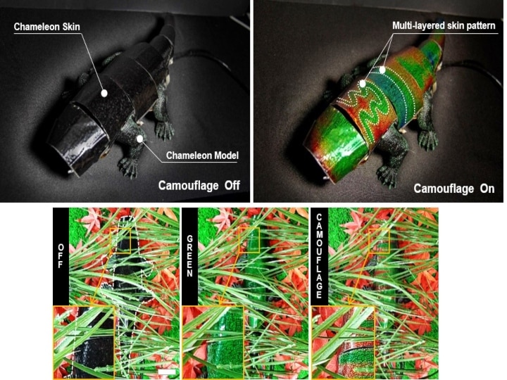 Robo-chameleon| இடத்திற்கு இடம் நிறமாறும் ரோபோ பச்சோந்தி  - ஒரு க்யூட் கண்டுபிடிப்பு!