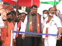 जन आशीर्वाद यात्रेत नारायण राणेंचा हल्लाबोल, म्हणाले उद्धव ठाकरे नावाप्रमाणे राज्याला उध्वस्त करायला निघालेत, तर फडणवीस म्हणाले...