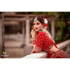 Rupali  Bhosle : भरजरी लेहंगा, पारंपरिक दागिने; रुपाली भोसलेचा नववधू साज