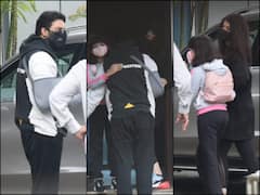 PICS: Injured Abhishek Bachchan Spotted With Aishwarya Rai & Daughter Aaradhya At Airport, Fans Worried About Actor