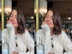 बहुत खूबसूरत होः रेस्टोरेंट में Anushka Sharma ने बिखेरी प्यारी सी मुस्कुराहट, छोटे बालों में दिखा परफेक्ट लुक