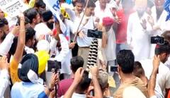 JCT ਘੋਟਾਲੇ ਨੂੰ ਲੈ ਕੇ AAP ਦਾ ਕੈਬਨਿਟ ਮੰਤਰੀ ਸ਼ਾਮ ਸੁੰਦਰ ਅਰੋੜਾ ਖਿਲਾਫ਼ ਜ਼ਬਰਦਸਤ ਪ੍ਰਦਰਸ਼ਨ