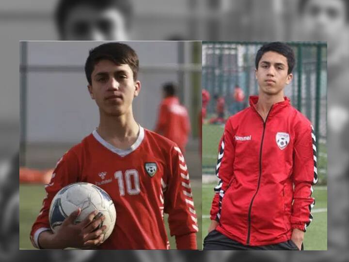 Afghanistan football player Zaki Anwari 19 who died falling from US aircraft  Afghanistan : विमानाच्या पंखाला लटकलेल्या अफगाणिस्तानच्या फुटबॉलपटूचा खाली पडून मृत्यू