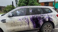 भाजपा नेते किरीट सोमय्यांच्या वाशिम दौऱ्यात शिवसैनिकांचा 'राडा