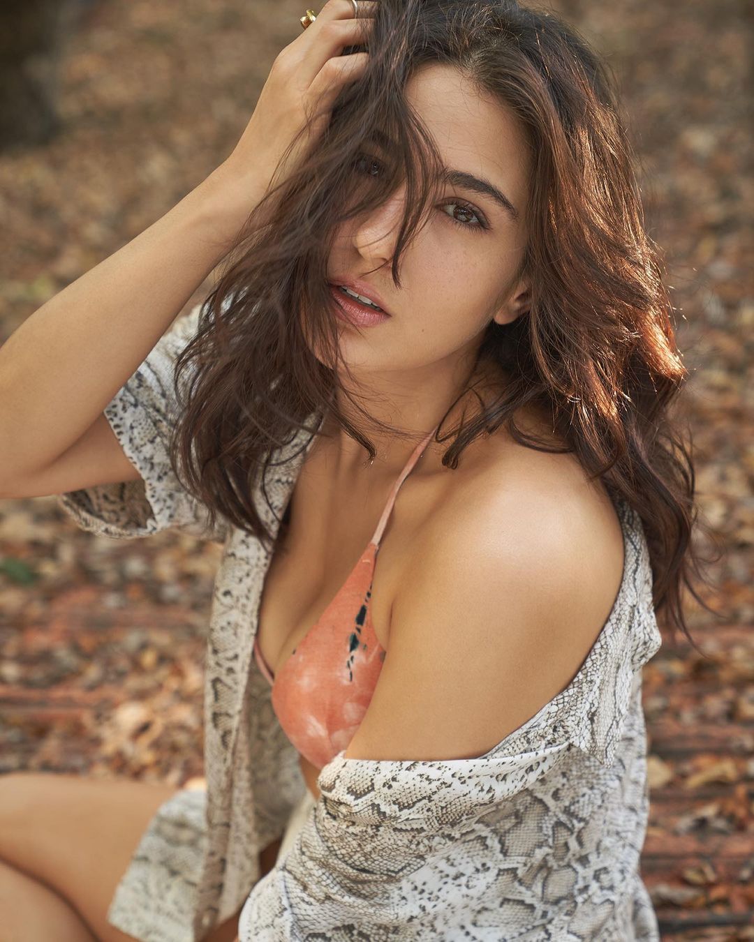 Atrangi Re Actress Sara Ali Khan Raises The OOMPH In Floral Bikini