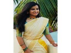 Cook With Comali Fame Sivaangi onam pics |  தேவதைக்கு வெட்கம் வண்ணல்லோ - சிவாங்கி