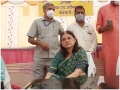 सुलतानपुर: सांसद मेनका गांधी ने ऑक्सीजन प्लांट समेत कोविड वार्ड का किया शुभारंभ