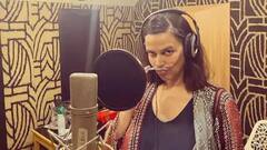 In Pics: 'সনক' ছবির ডাবিং সারলেন হবু মা নেহা ধুপিয়া, শেয়ার করলেন ছবি