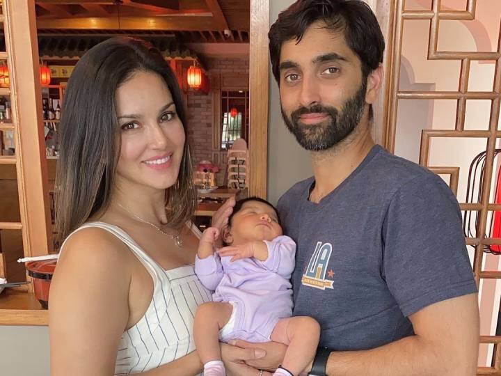 Sunny leone becomes aunty bua actress shared new born photo with brother sundeep vohra Sunny Leone With Baby: सनी लियोनी के घर आया नन्हा मेहमान, बेहद प्यारी तस्वीर शेयर कर लिखी दिल की बात