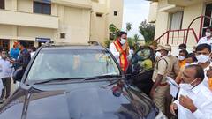 In Pics: యాదాద్రిలో కిషన్ రెడ్డి.. స్వామివారి దర్శనం, ఆలయ పునర్నిర్మాణం పరిశీలన