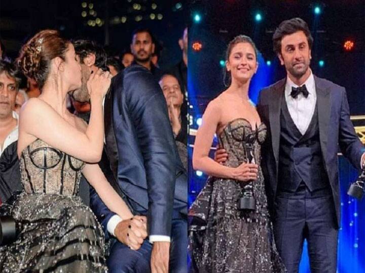 Alia Bhatt को किस करते दिखाई दिए Ranbir Kapoor, देखें फोटो