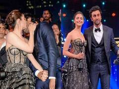 Alia Bhatt को किस करते दिखाई दिए Ranbir Kapoor, देखें फोटो