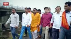 किरीट सोमय्यावर शिवसेनेचा राग कायम, Kirit Sommaya यांच्या Washim दौऱ्यात राडा : ABP Majha