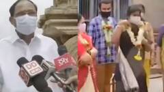 M. Venkaiah Naidu and family visit Hampi in Karnataka