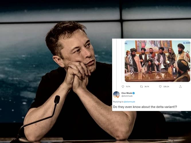Elon Musk Questions Taliban For Not Wearing Masks Amid COVID Delta Variant Spread, Here's How Netizens Responded Elon Musk Questions Taliban For Not Wearing Masks Amid Delta Variant Spread, Here's How Netizens Responded