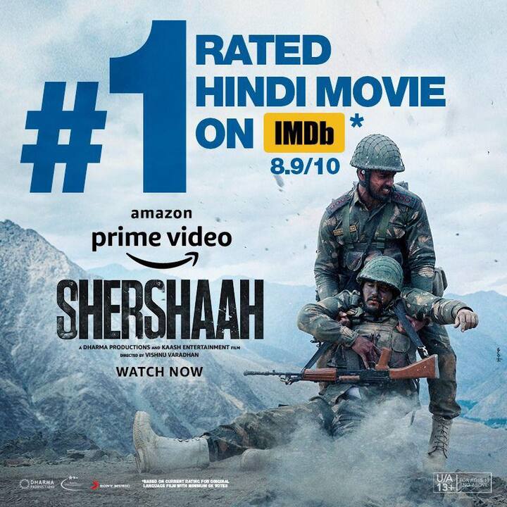 Shershaah IMDB Rating sidharth malhotra happy to know this thanked to fans Shershaah IMDB Rating: शेरशाह बनी हाईएस्ट रेटेड हिंदी फिल्म, सिद्धार्थ मल्होत्रा ने कही ये बात