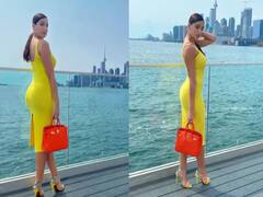 PICS: પીળો ડ્રેસ, લાલ પર્સ..... બની-ઠનીને ઘરેથી નીકળી આ સુંદર એક્ટ્રેસ, લોકો રહી ગયા જોતા........