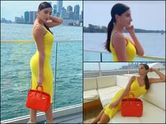 IN PICS | ‘Bhuj: The Pride Of India’ Actress Nora Fatehi Raises Temperature In A Figure-Hugging Outfit