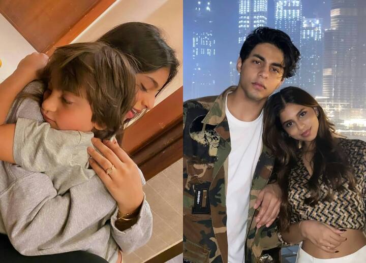 Suhana khan shares adorable photes of her brother on raksha bandhan Raksha Bandhan 2021: सुहाना खान ने आर्यन और अबराम दोनों भाइयों के साथ शेयर की बेहद खास तस्वीरें, लिखी दिल को छू लेने वाली बात