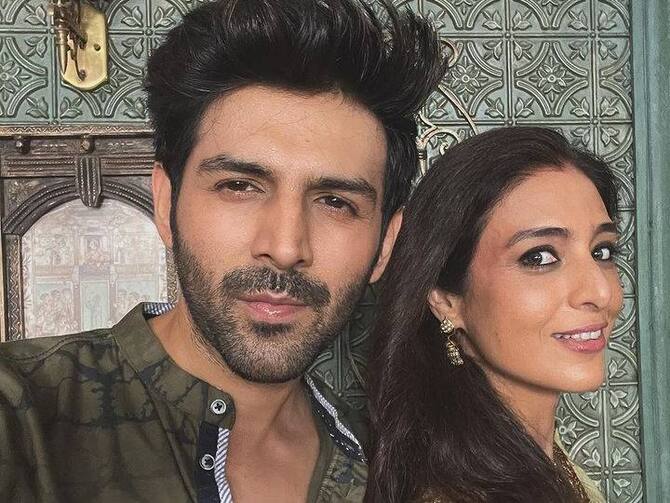 Kartik Aaryan Tabbu Start Shooting Again Bhool Bhulaiya 2 | Bhool Bhulaiya  2: Kartik Aryan और Tabu ने शुरू की 'भूल भुलैया 2 की शूटिंग, शेयर की सेट पर  ली गई सेल्फी