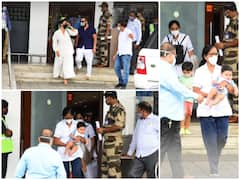 Saif Ali Khan, Kareena Kapoor, Taimur And Jeh Return To Mumbai From Maldives; See Pics