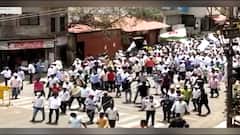 Kolhapur : पूरग्रस्तांना भरीव मदतीच्या मागणीसाठी Raju Shetti यांच्या नेतृत्वात विराट मोर्चा