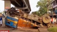 Bangla News: মহেশতলায় উড়ালপুল থেকে নিচে পড়ল লরি, জখম চালক