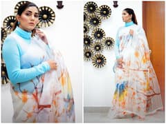 Sapna Chaudhary Saree: सपना चौधरी का लेटेस्ट फोटोशूट वायरल, इस खूबसूरत साड़ी के हो रहे हैं खूब चर्चे