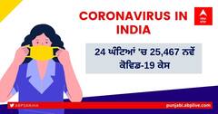 Coronavirus Updates: ਪਿਛਲੇ 24 ਘੰਟਿਆਂ 'ਚ 25,467 ਨਵੇਂ ਕੋਵਿਡ-19 ਕੇਸ, 354 ਦੀ ਮੌਤ ਹੋਈ