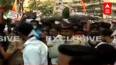 Narayan rane Vs Shiv Sena : नारायण राणेंंच्या जुहूमधील बंगल्याबाहेर शिवसैनिक-भाजप कार्यकर्ते भिडले