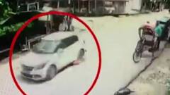 प्रयागराज में तेज रफ्तार कार ने मासूम बच्चे को रौंदा | Khabrein Tabadtod | ABP Ganga