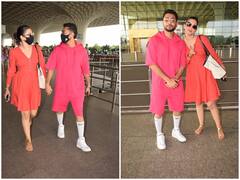 Spotted: एक जैसा मास्क और हाथों में हाथ थामें एयरपोर्ट पर नजर आए Gauhar Khan-Zaid Darbar, ऑरेंज शॉर्ट ड्रेस में बला की खूबसूरत लगी रही थीं एक्ट्रेस