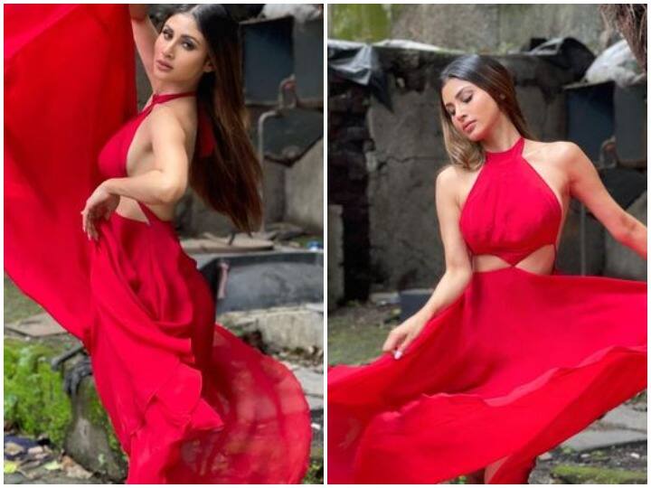 मौनी रॉय टीवी की सबसे खूबसूरत और फेमस एक्ट्रेस में से एक हैं. फैन्स उनकी फिटनेस के दीवाने हैं. मौनी सोशल मीडिया पर काफी एक्टिव रहती हैं और अपनी हॉट-सिजलिंग तस्वीरें फैन्स के साथ शेयर करती रहती हैं. हाल ही में मौनी ने रेड बैकलेस गाउन में अपना दिवा लुक दिखाया है.उनकी ये तस्वीरें काफी तेजी से वायरल भी हो रही हैं.....