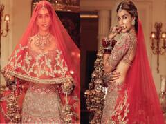 सुर्ख लहंगा, नाक में नथनी, हाथों में लाल चूड़ियां और कलीरें...दुल्हन बनीं Kriti Sanon से नज़रें नहीं हटा पा रहे फैंस