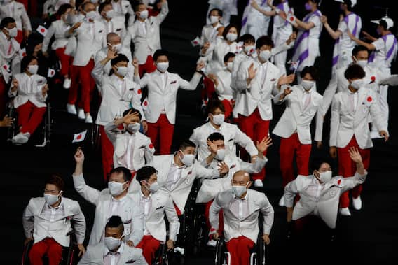 Paralympics Opening Ceremony Pics: టోక్యో పారాలింపిక్స్ ప్రారంభం... అట్టహాసంగా ఆరంభోత్సవ వేడుకలు