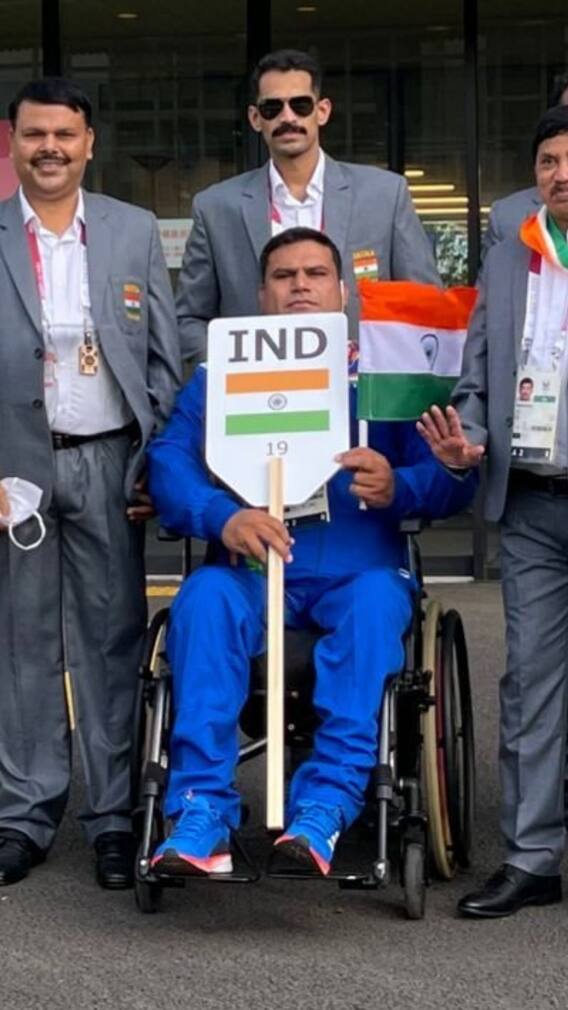 প্যারালিম্পিক্সে মার্চপাস্টে ভারতীয় অ্যাথলিটরা