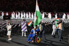 Paralympics Opening Ceremony Pics: టోక్యో పారాలింపిక్స్ ప్రారంభం... అట్టహాసంగా ఆరంభోత్సవ వేడుకలు