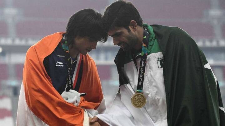 Olympic gold medalist neeraj chopra shares pakistan player arshad nadeem taking javelin olympics finals Neeraj Chopra Javelin: 