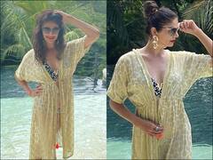 PICS: 45-Year-Old Pooja Batra Sizzles In A Swimsuit In Costa Rica