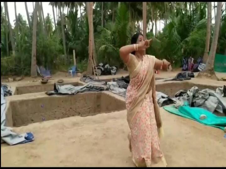 Narthaki Natraj who took the pride of keezhadi through Bharatanatyam ”கீழடி உலக வரைபடத்தில் ஒரு மாற்ற முடியாத இடமாக இருக்கும்” - நர்த்தகி நட்ராஜ் !