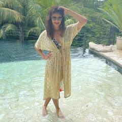 PICS: 45-Year-Old Pooja Batra Sizzles In A Swimsuit In Costa Rica