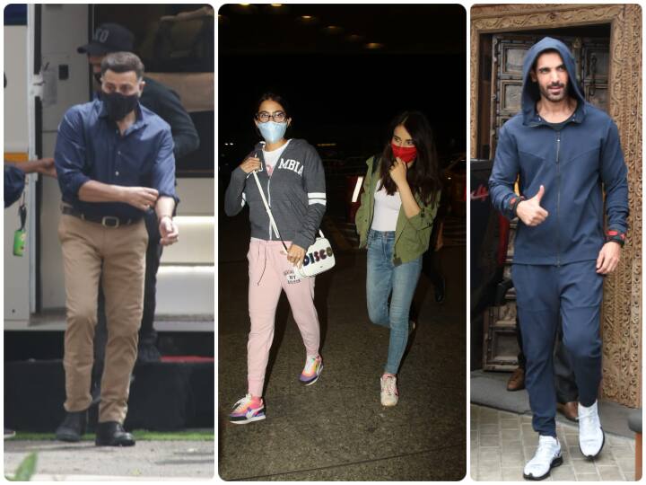 हर रोज बॉलीवुड सितारे काम के लिए सिलसिले में अपने घर से निकलते हैं. आज आपको दिखाते हैं उन सेलेब्स की तस्वीरें जो मुबई कहीं ना कहीं नज़र आए.